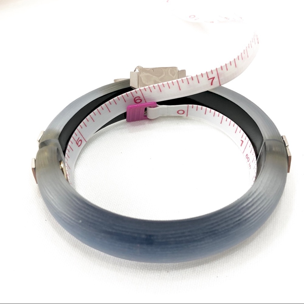 Alexis Bittar Blue Lucite Silver Star Bracelet - Picture 6 of 6